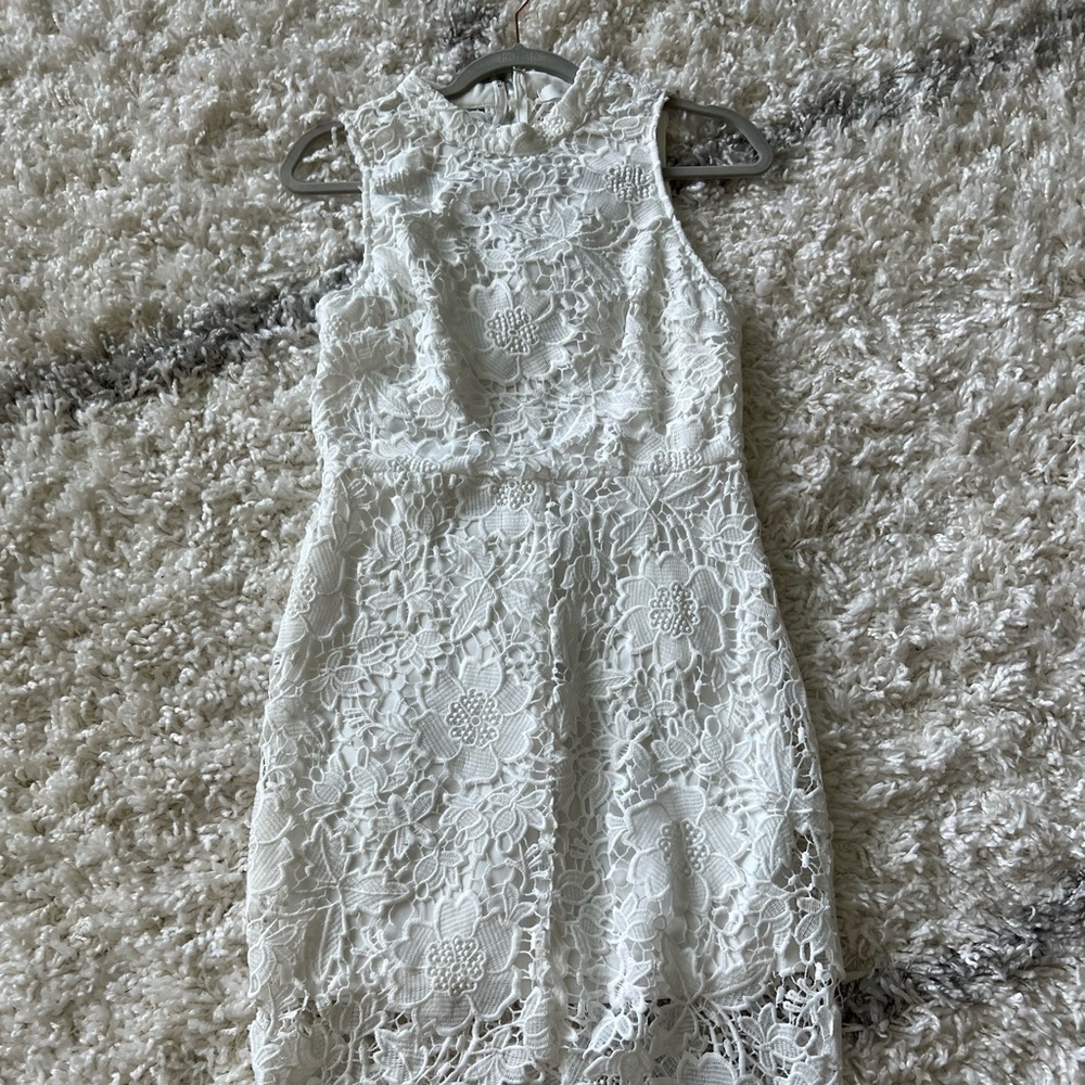Pretty White Lace ASTR dress for sale!